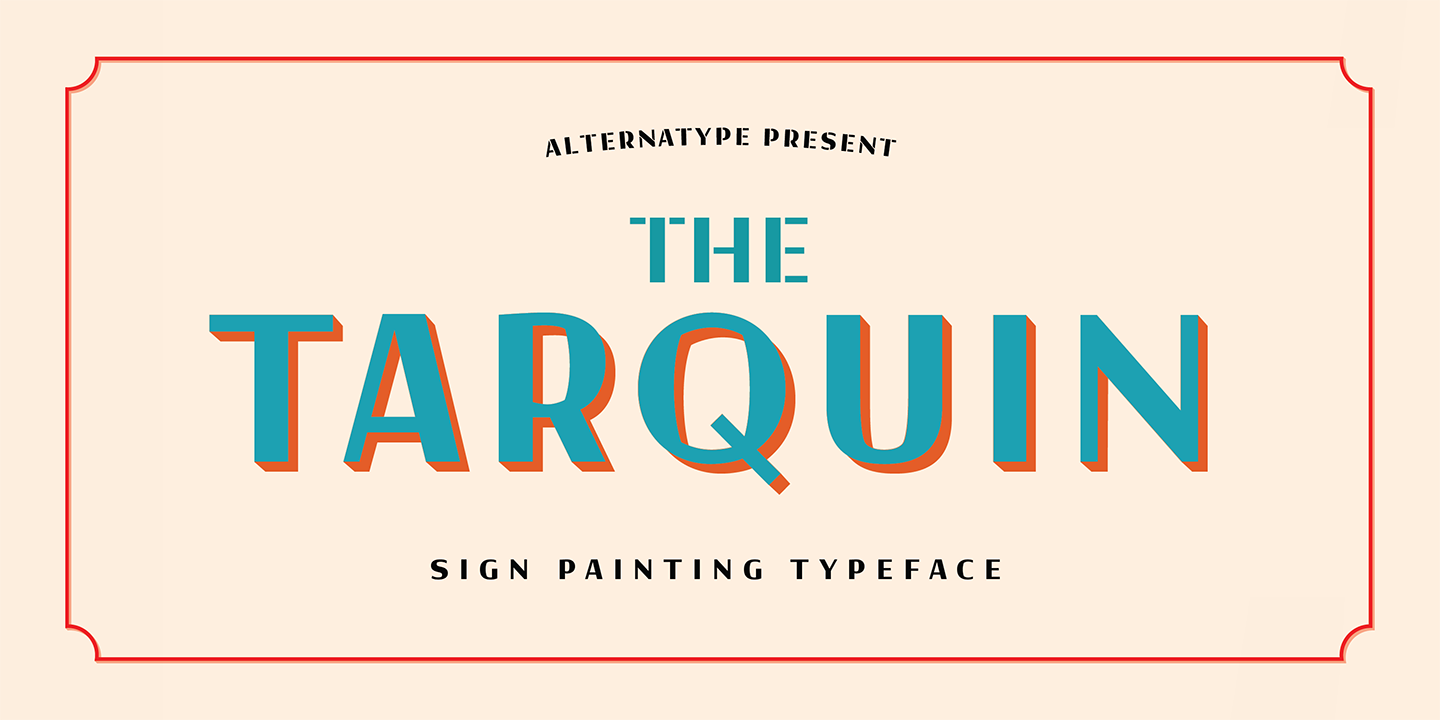 Tarquin AT Regular Font preview